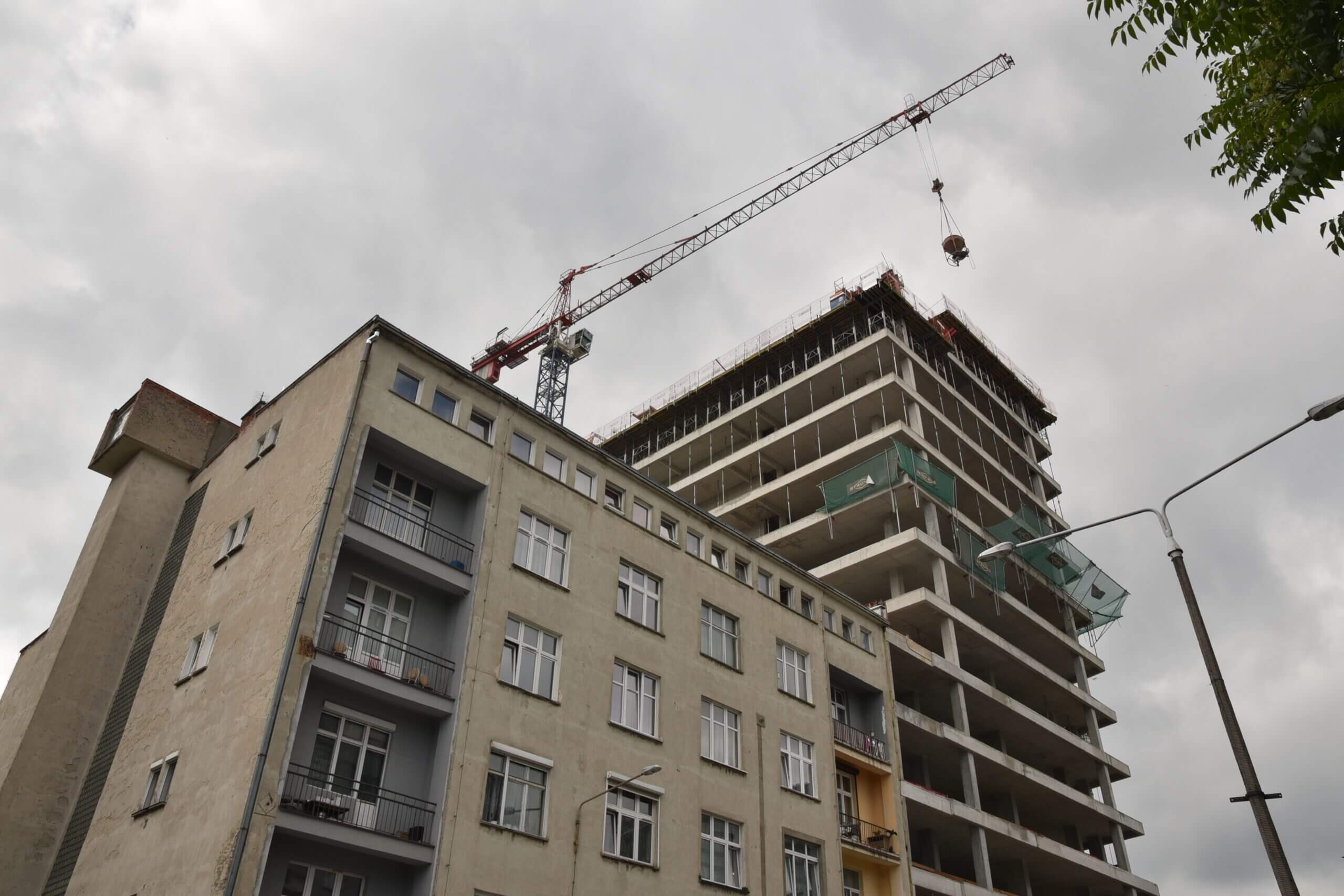 Budowa I2 Development, KPB, ul. Powstańców Śląskich, 2021